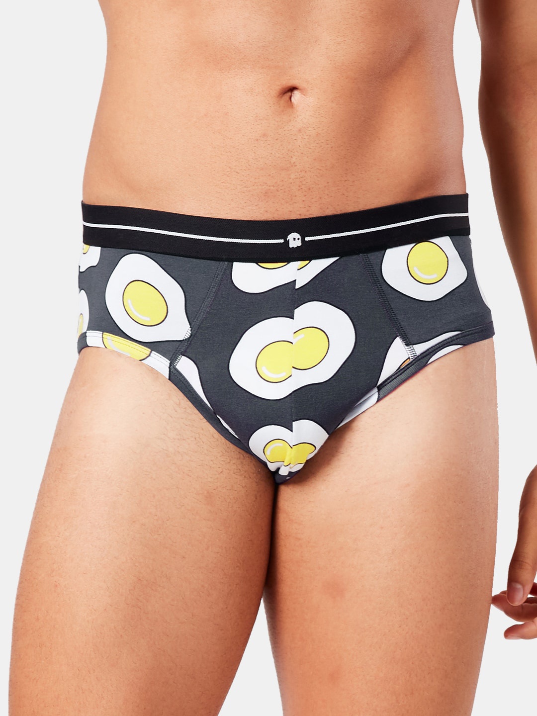 

The Souled Store Men Grey & White Printed Trunk