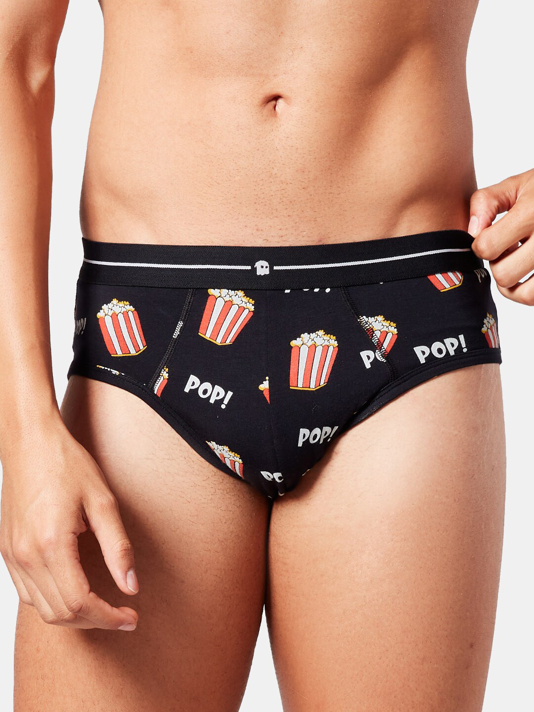 

The Souled Store Men Black Popcorn Printed Trunk- 185823