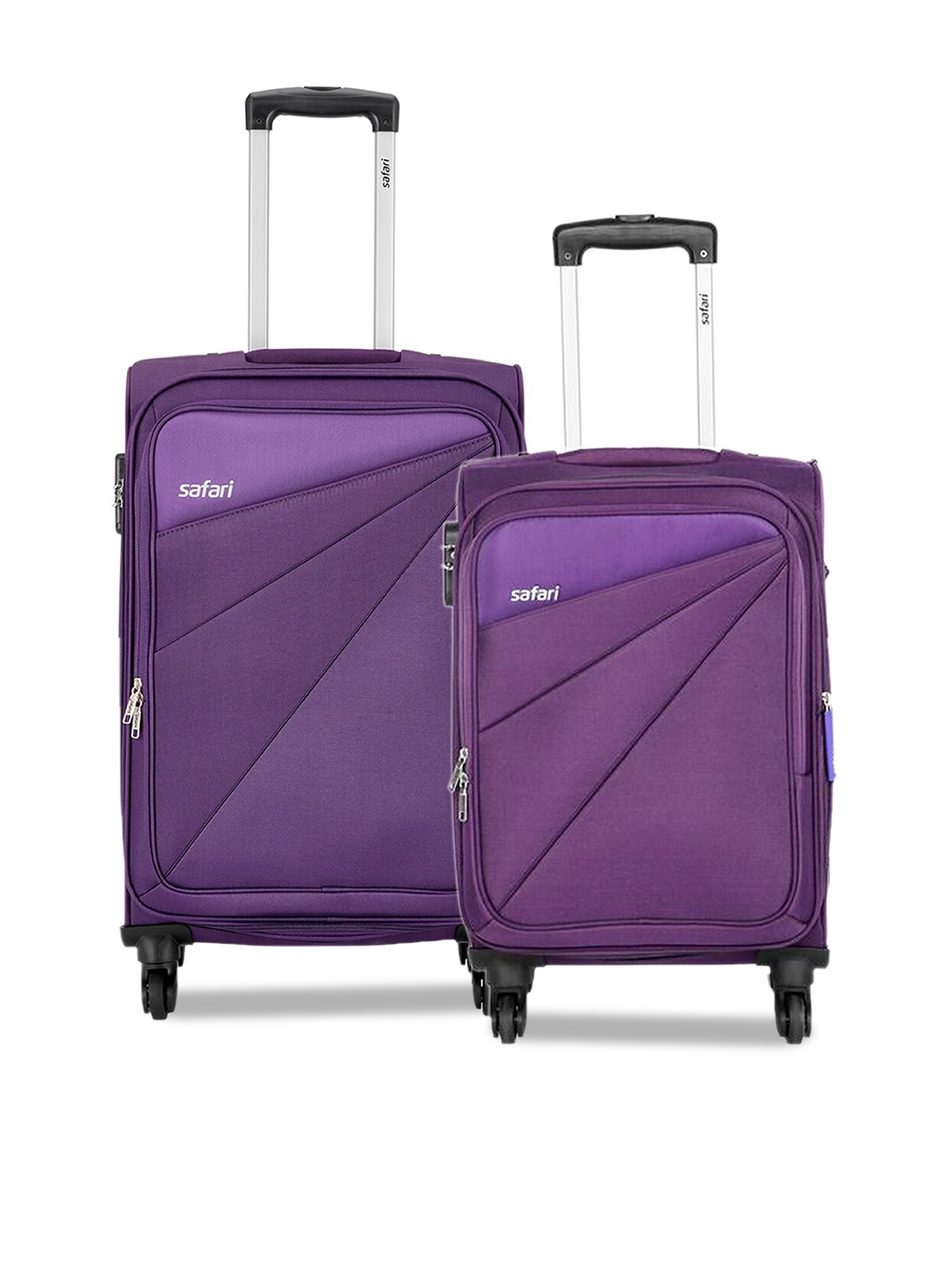 

Safari Set Of 2 Purple Solid Trolley Bag
