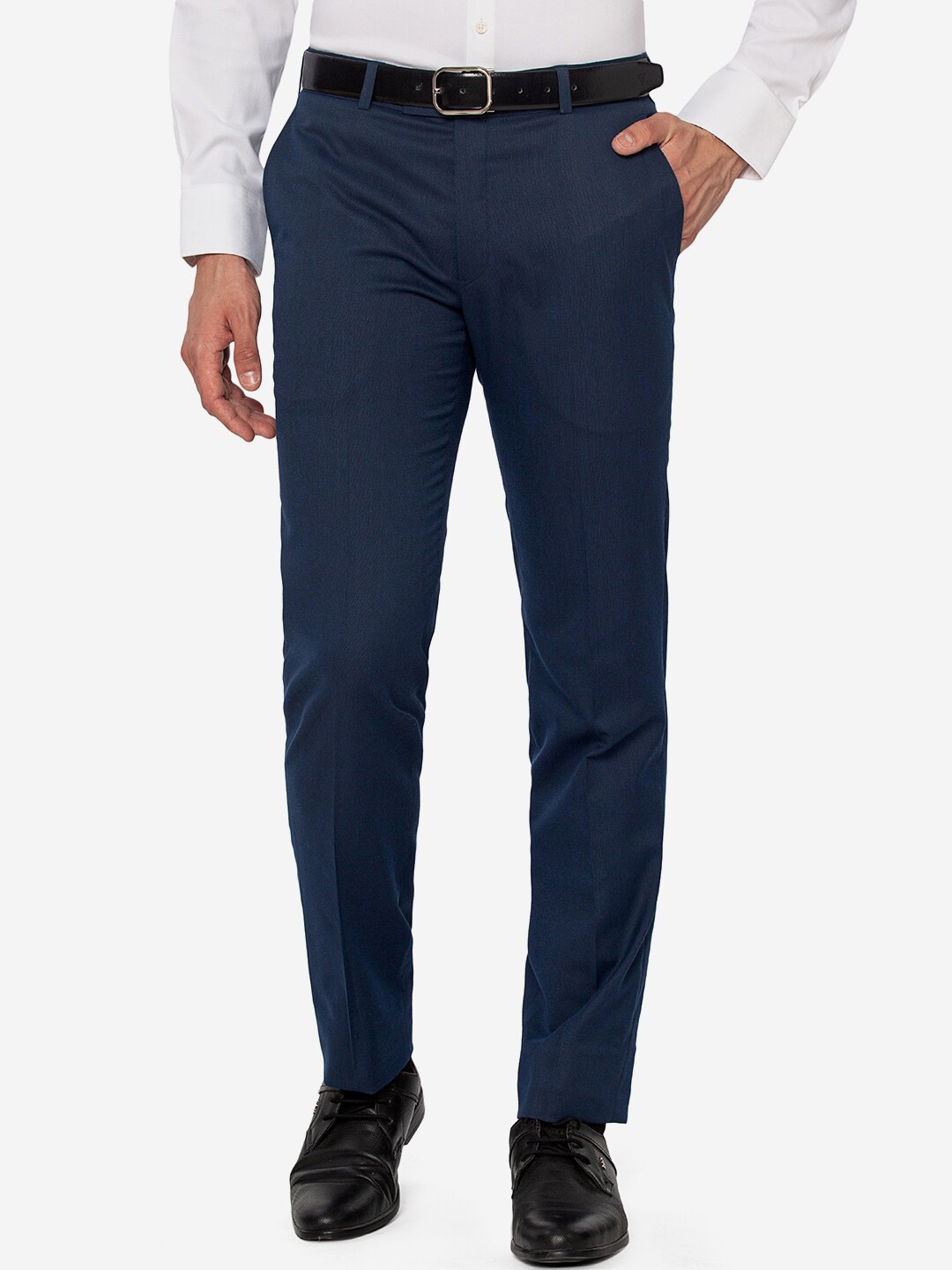 

Greenfibre Men Blue Slim Fit Trousers