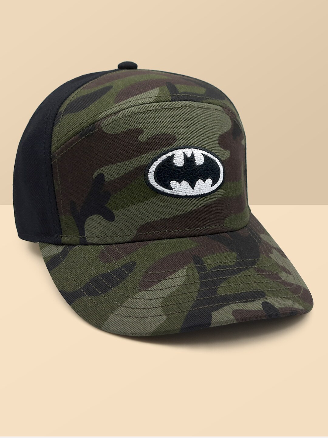 

Free Authority Men Batman Printed Green Caps