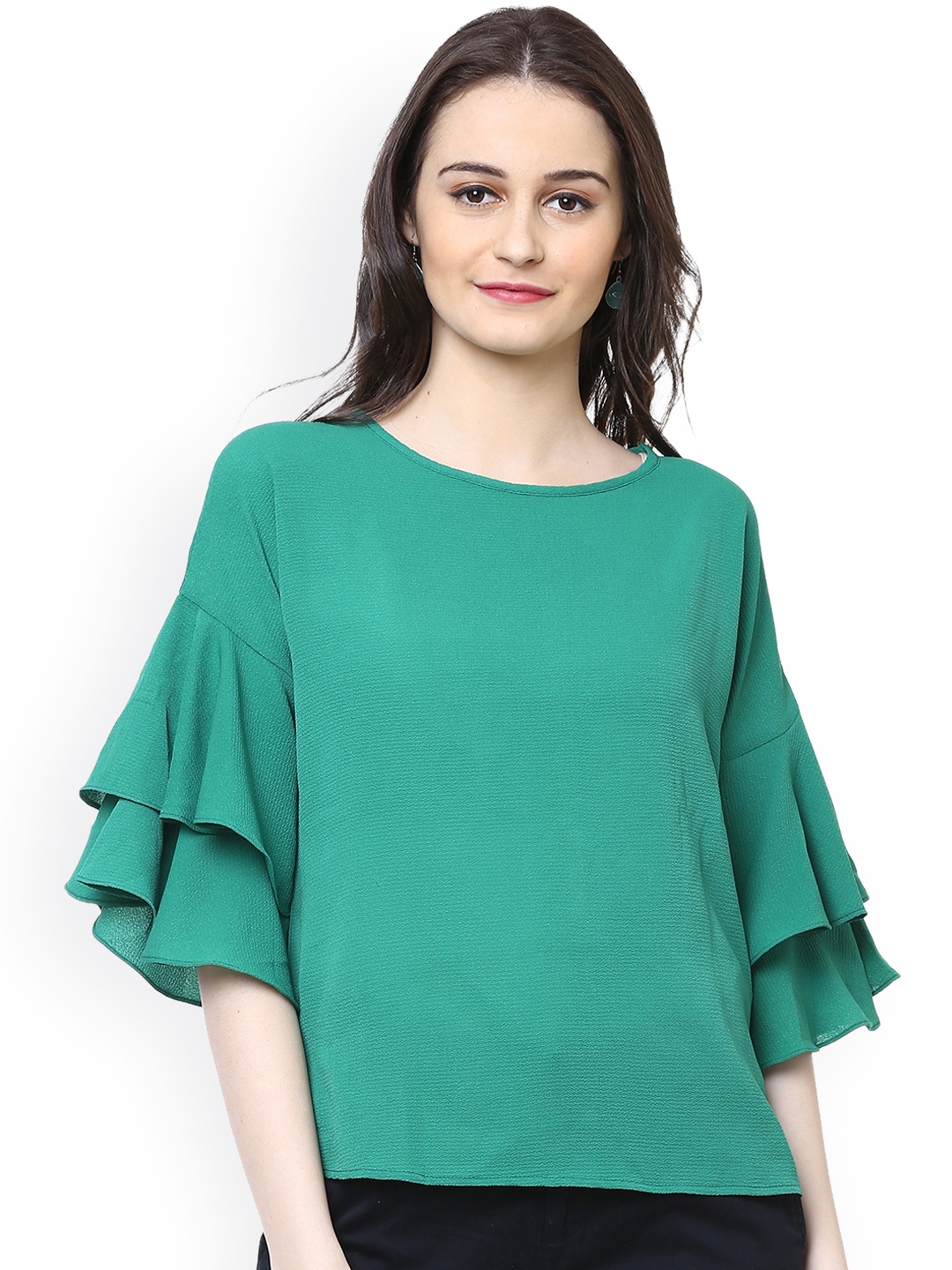 

Harpa Women Green Solid Top