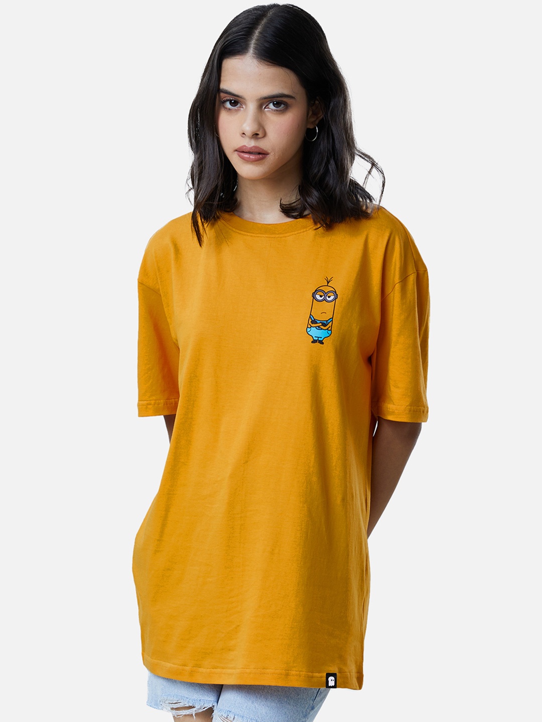 

The souled store Minions: Blah Blah Blah Yellow Boyfriend T-Shirts, Mustard
