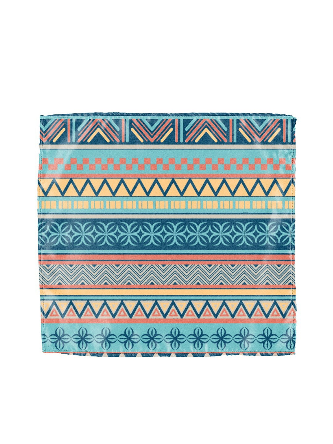 

Blacksmith Men Blue & Yellow Printed Pocket Square