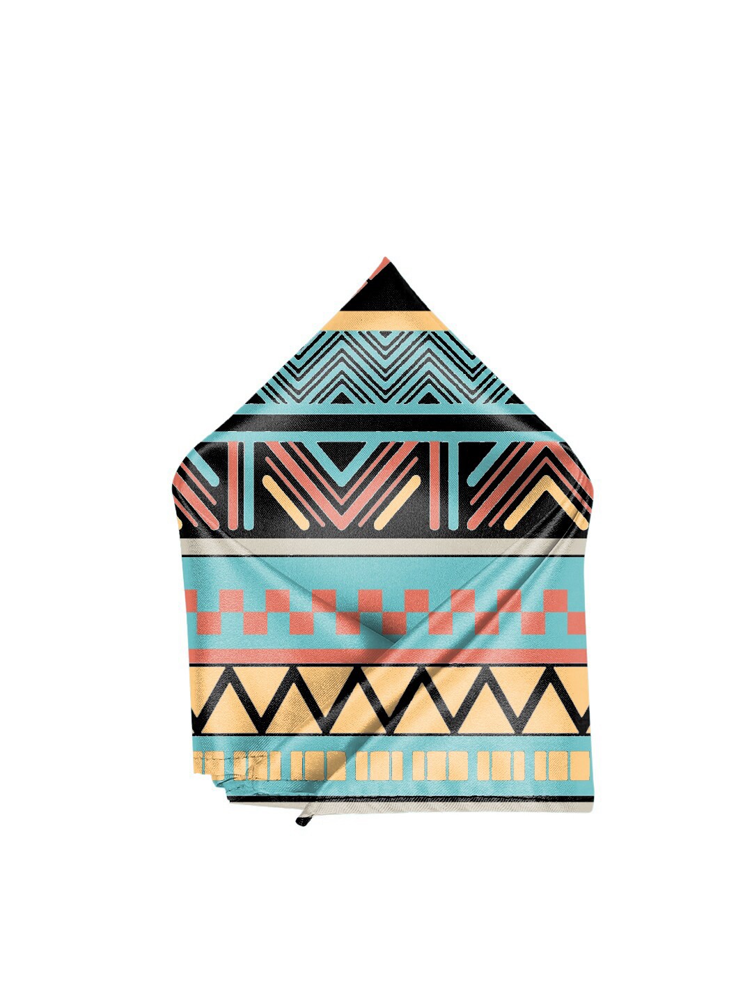 

Blacksmith Men Blue & Orange Printed Pocket Squares