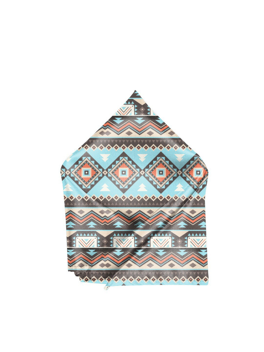 

Blacksmith Men Brown & Blue Printed Pocket Square