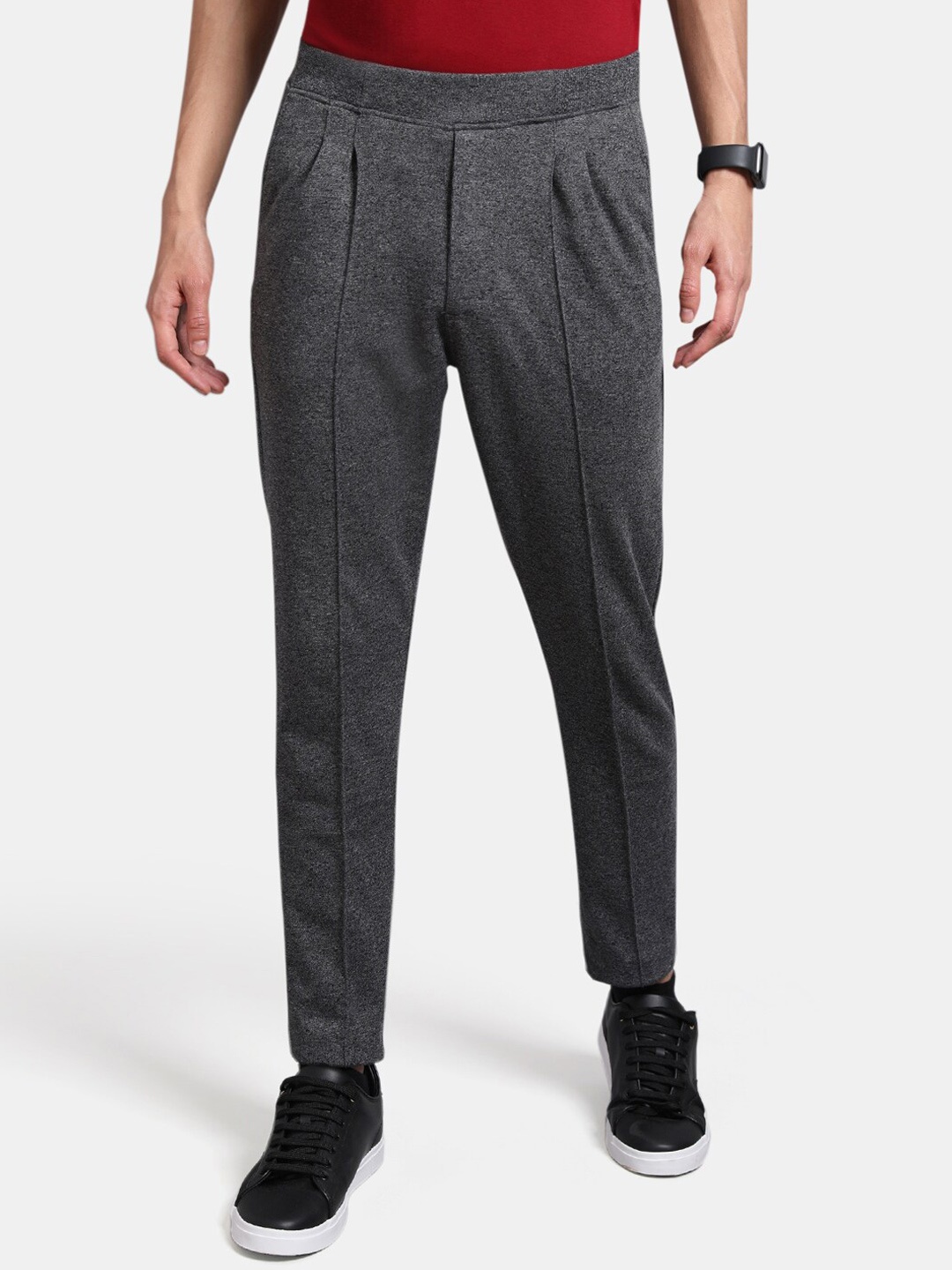 

Proline Active Men Black Solid Cotton Track Pants