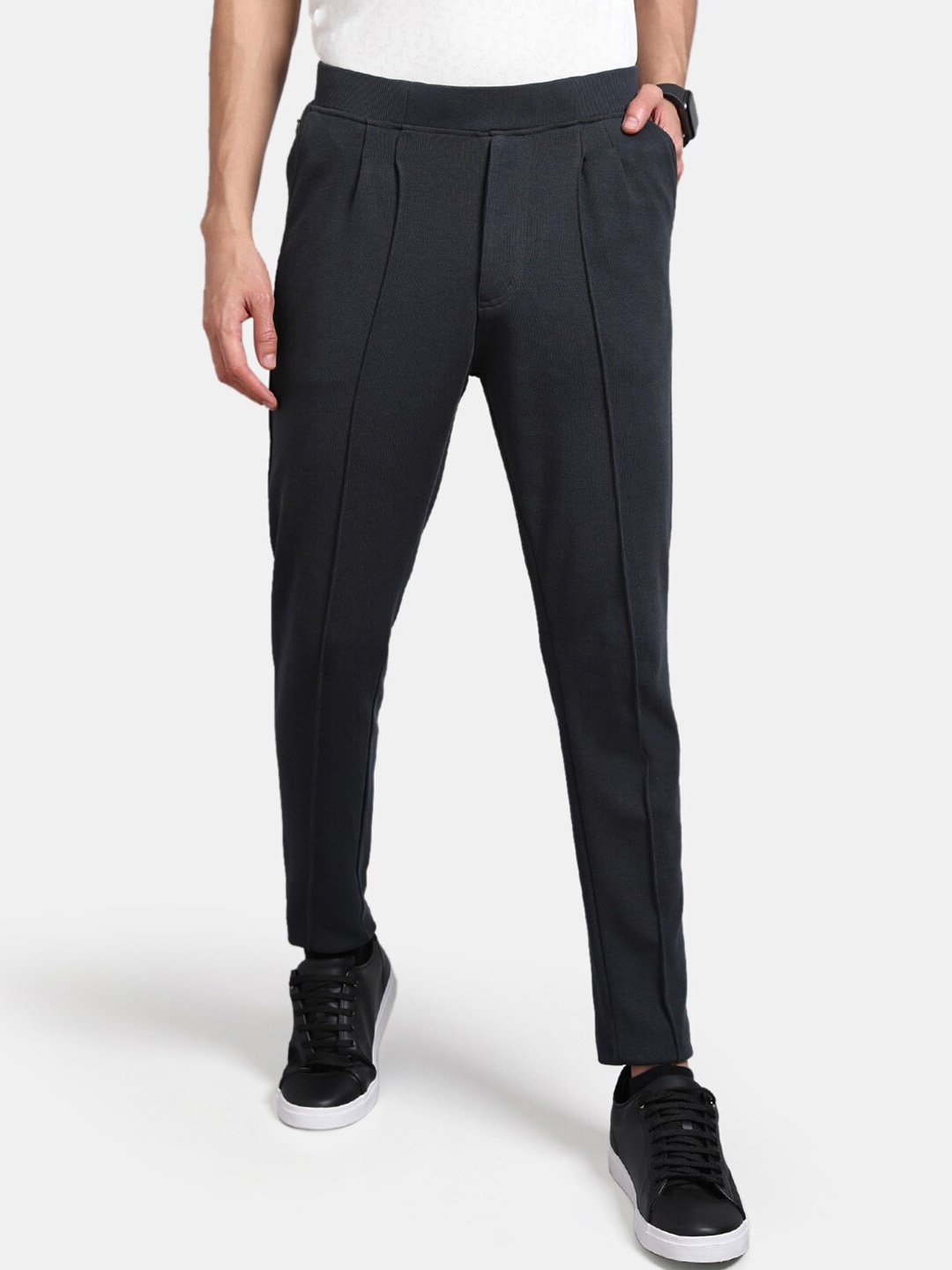 

Proline Active Men Charcoal Solid Cotton Track Pants