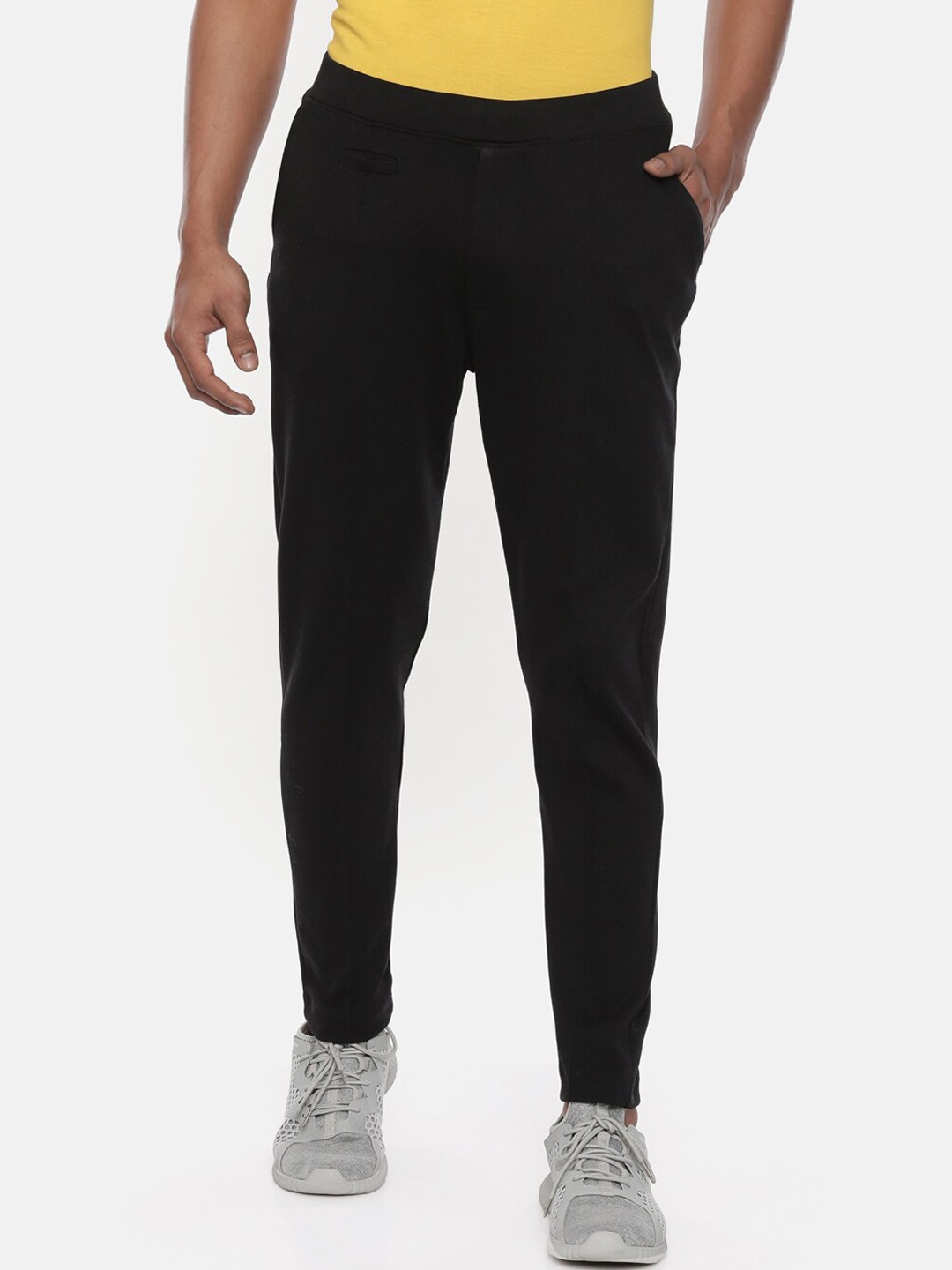 

Proline Active Men Black Solid Cotton Sports Track Pant