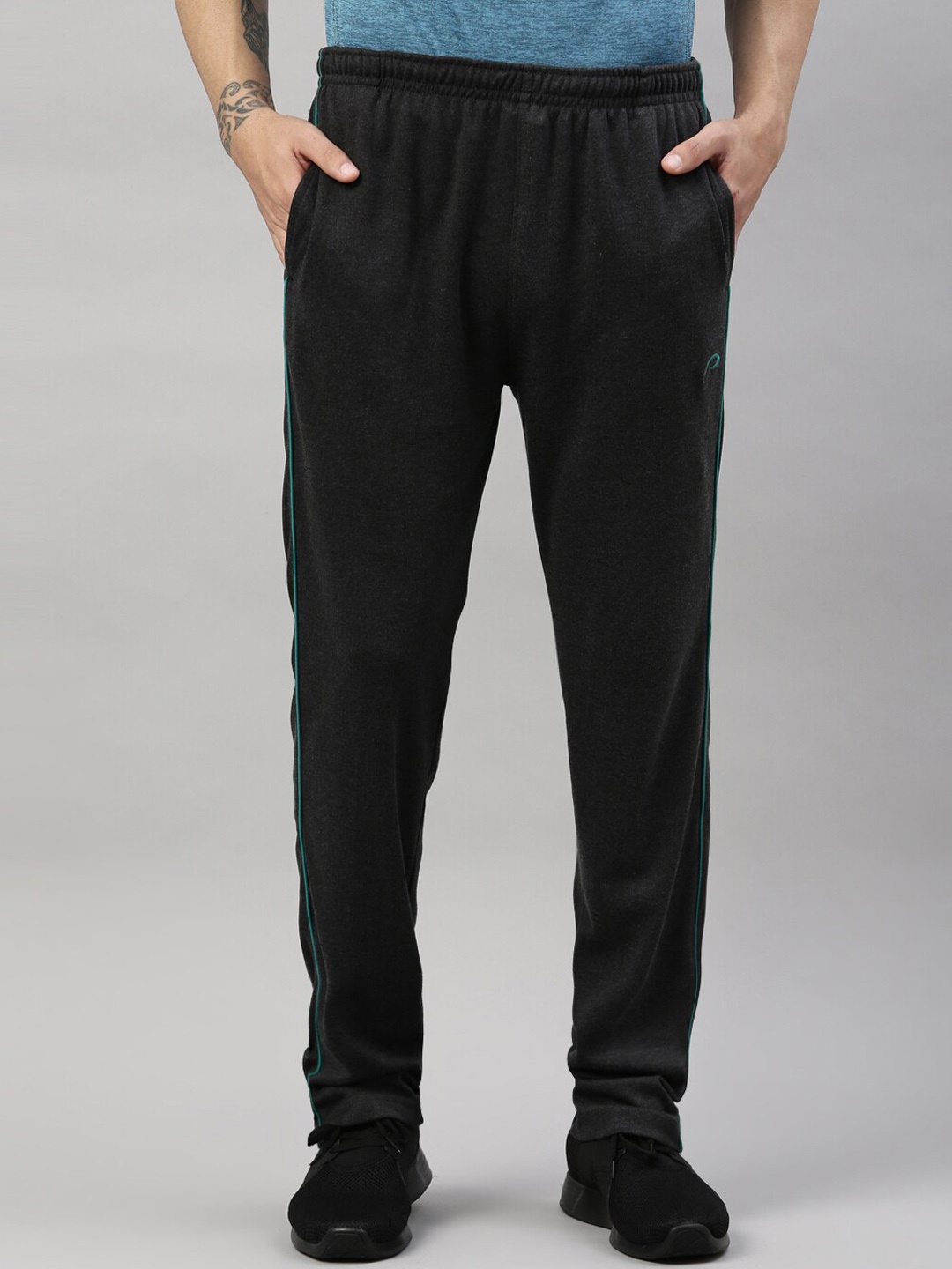 

Proline Active Men Grey Solid Track Pant