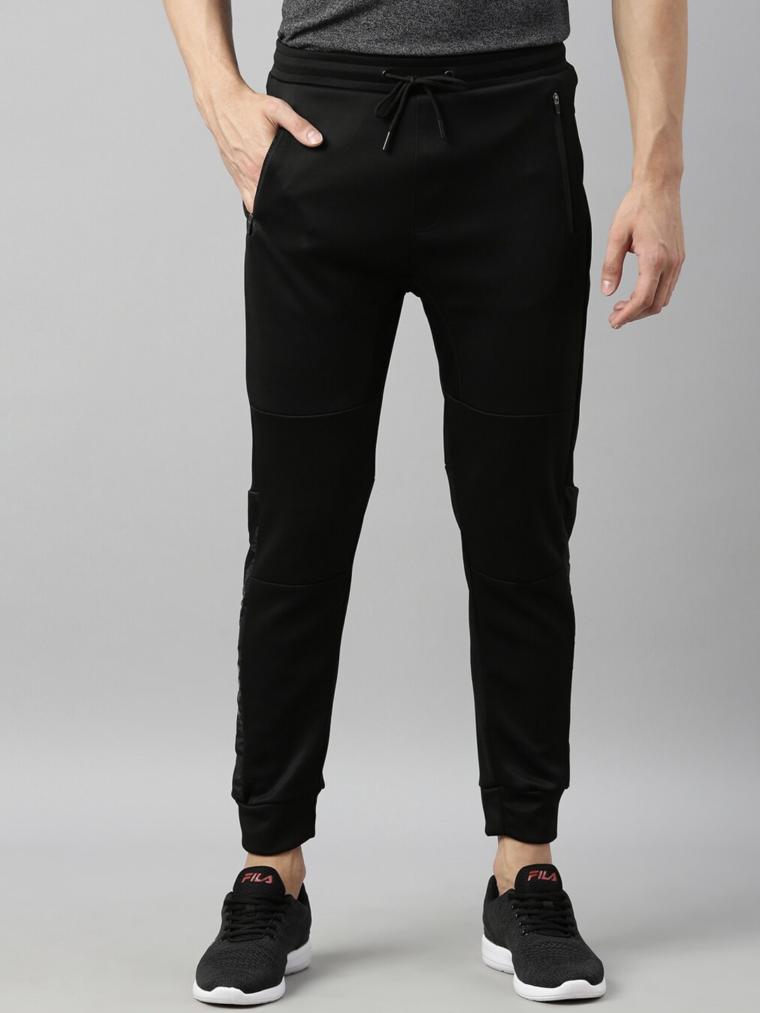 

Proline Active Men Black Solid Cotton Joggers