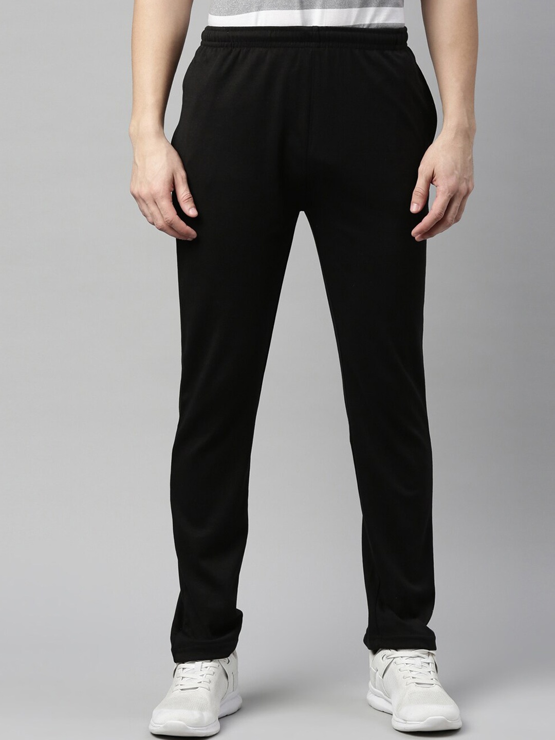 

Proline Active Men Black Solid Cotton Track Pants