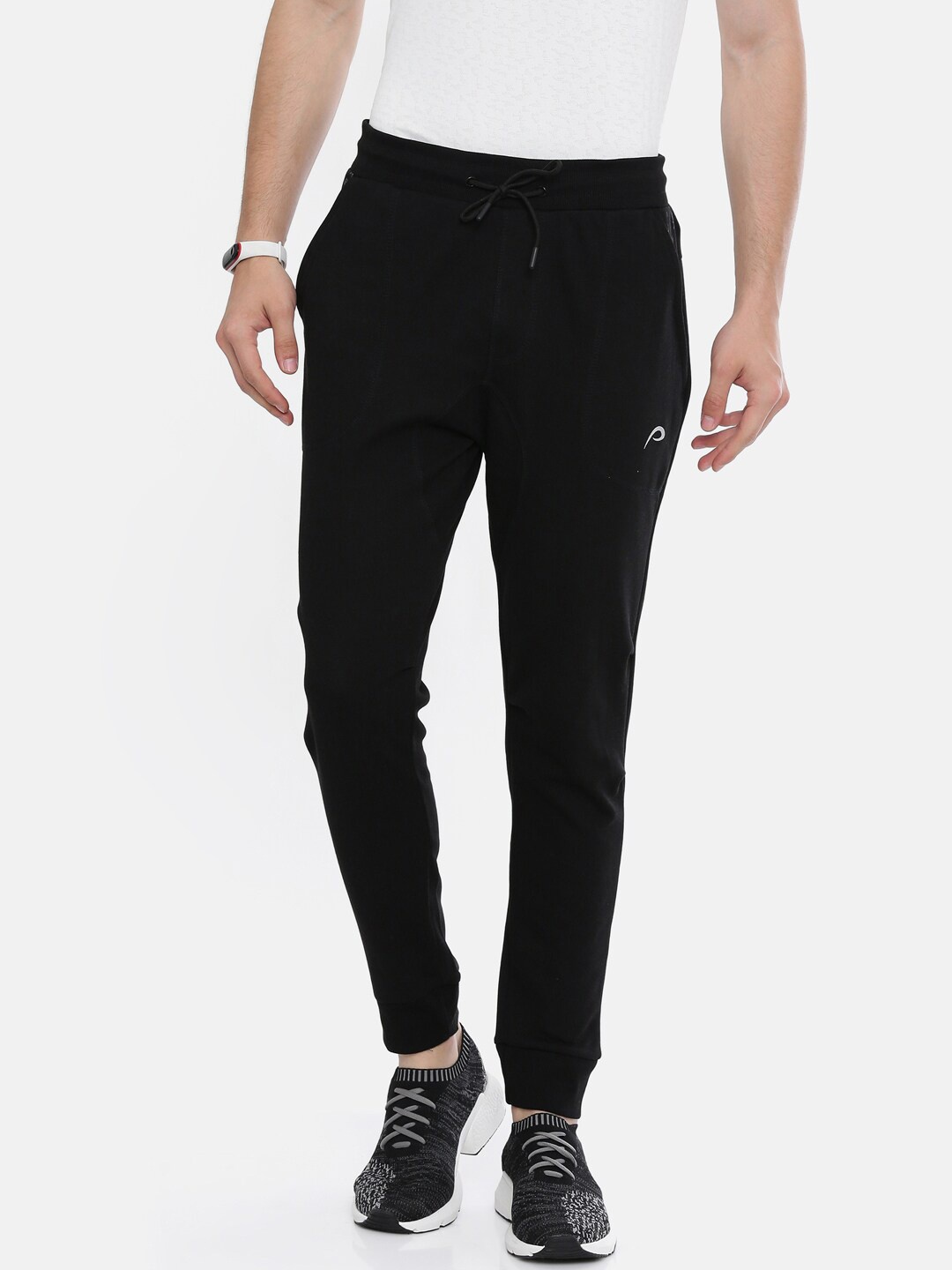 

Proline Active Men Black Solid Cotton Jogger