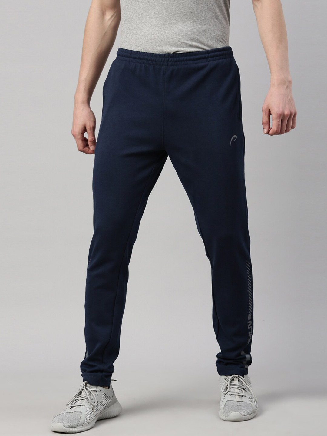 

Proline Active Men Blue Solid Cotton Track Pants