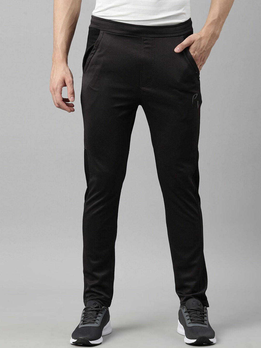 

Proline Active Men Grey Solid Track Pant