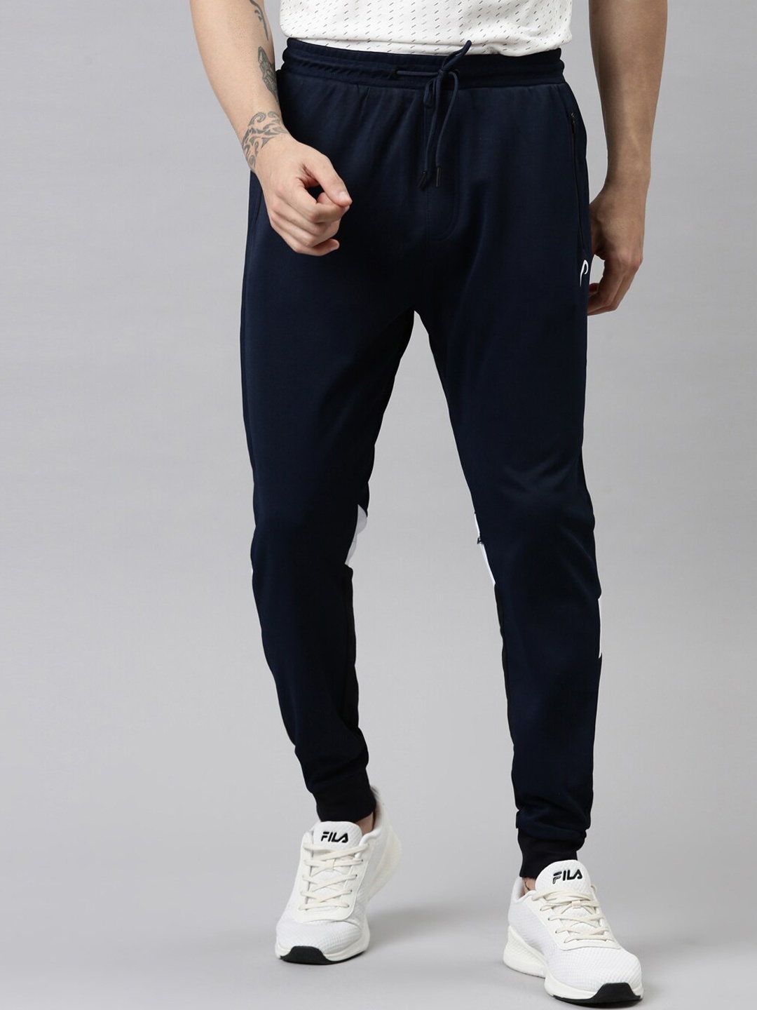 

Proline Active Men Blue Solid Cotton Joggers