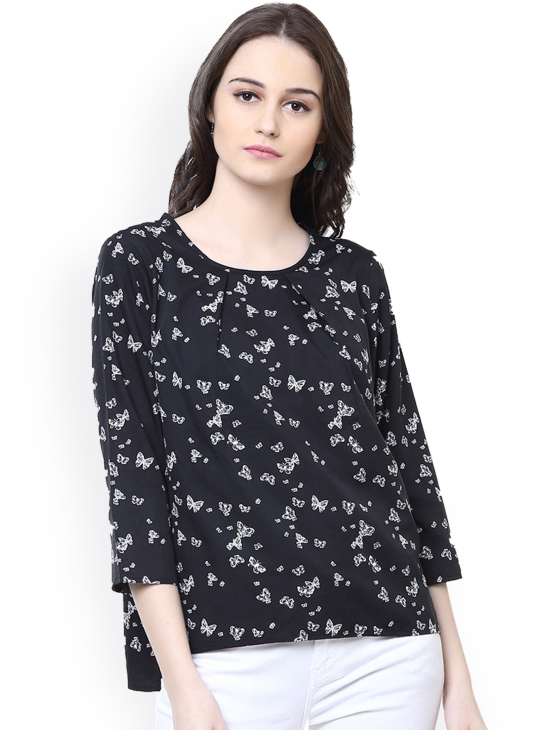 

Harpa Women Black Printed Top