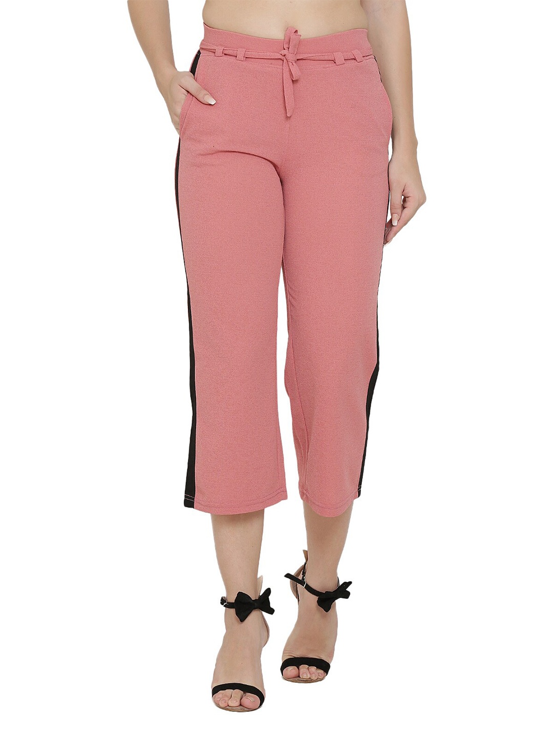 

Westwood Women Pink Knitted Cropped Palazzos