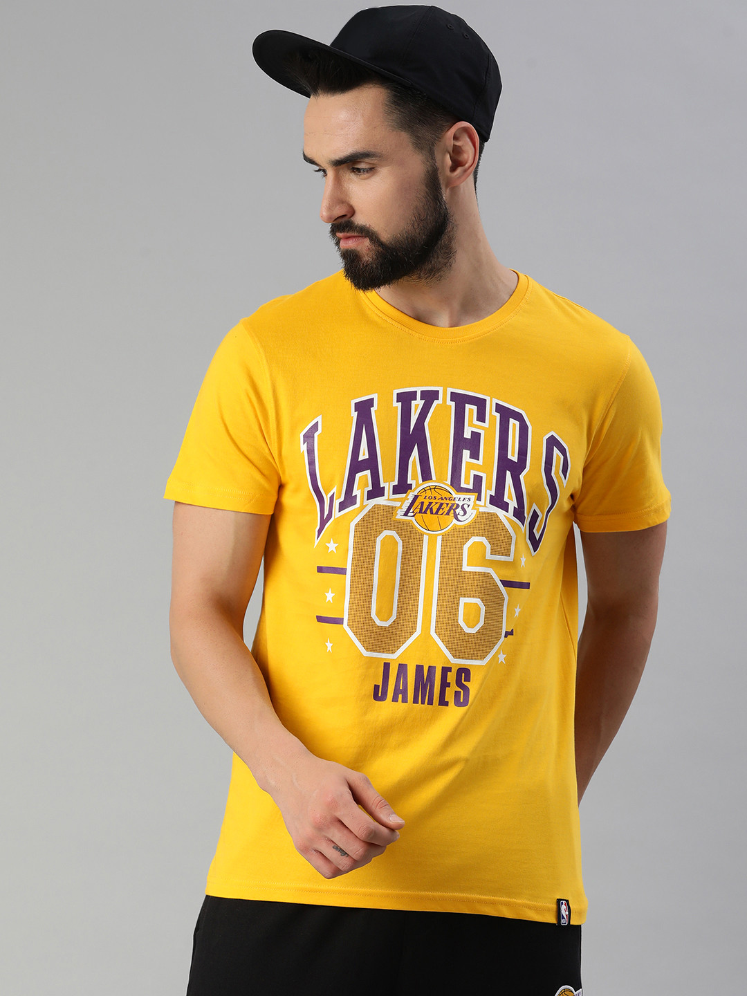 

NBA Men Sports Los Angeles Lakers: LeBron James Numbered T-Shirt, Mustard