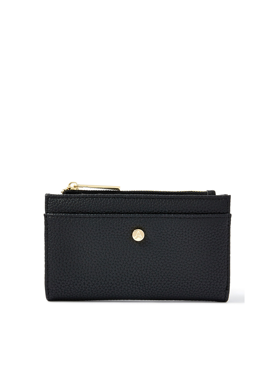 

Accessorize London Women Faux Leather Medium Slimline Wallet, Black