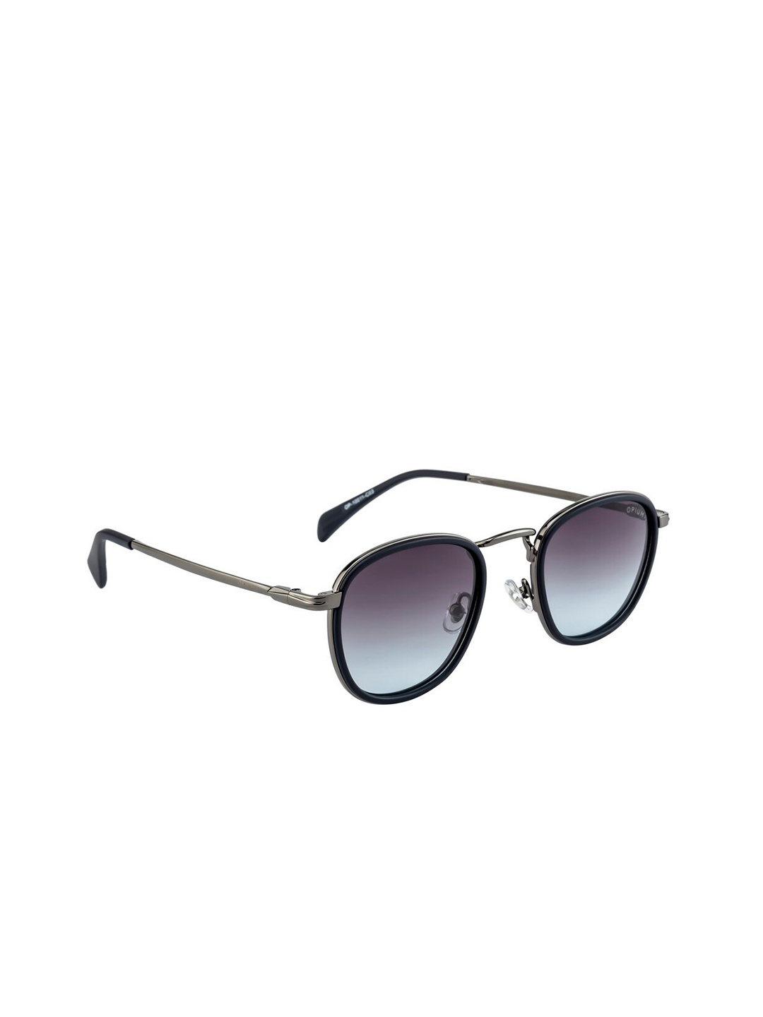 

OPIUM Unisex Grey Lens & Gunmetal-Toned Oval Sunglasses OP-10011-C03-Smoke