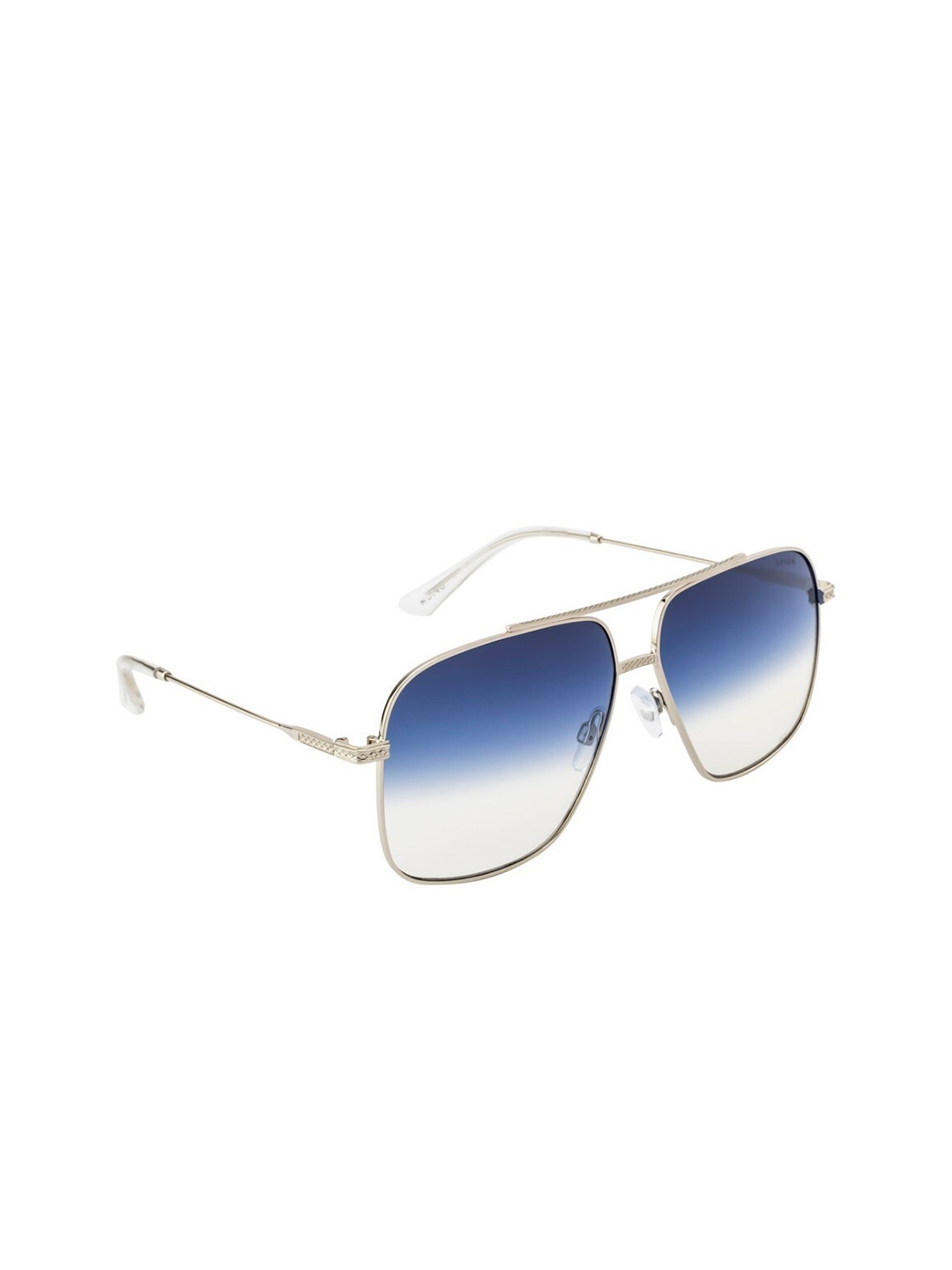 

OPIUM Men Blue Lens & Silver-Toned Square Sunglasses with UV Protected Lens