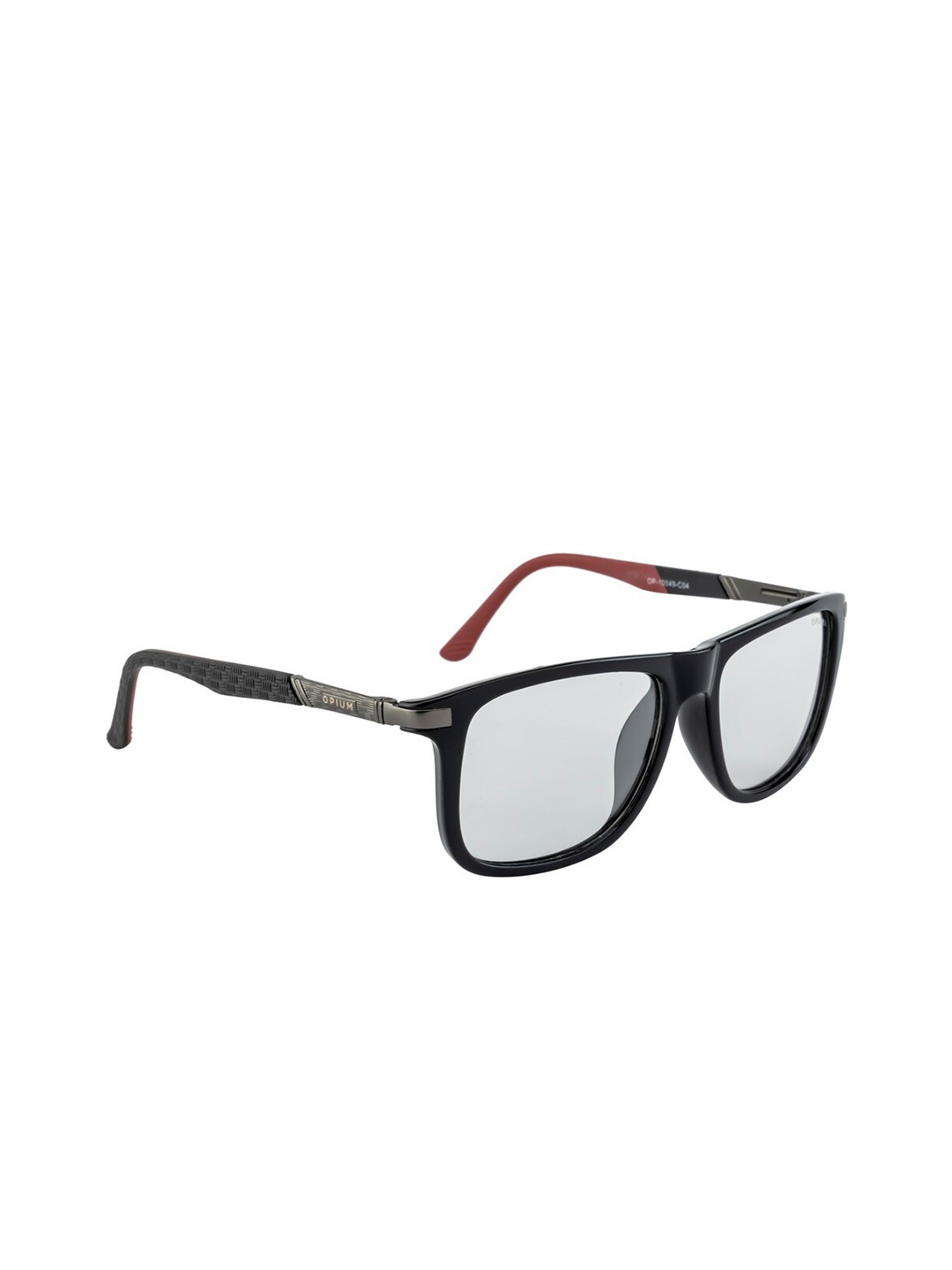 

OPIUM Men Grey Lens & Black Wayfarer Sunglasses with Polarised and UV Protected Lens