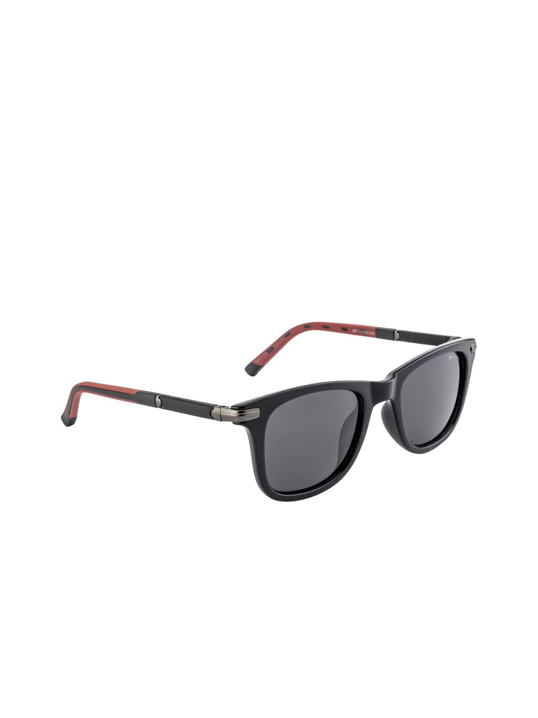 

OPIUM Men Grey Lens & Black Wayfarer Sunglasses with Polarised and UV Protected Lens