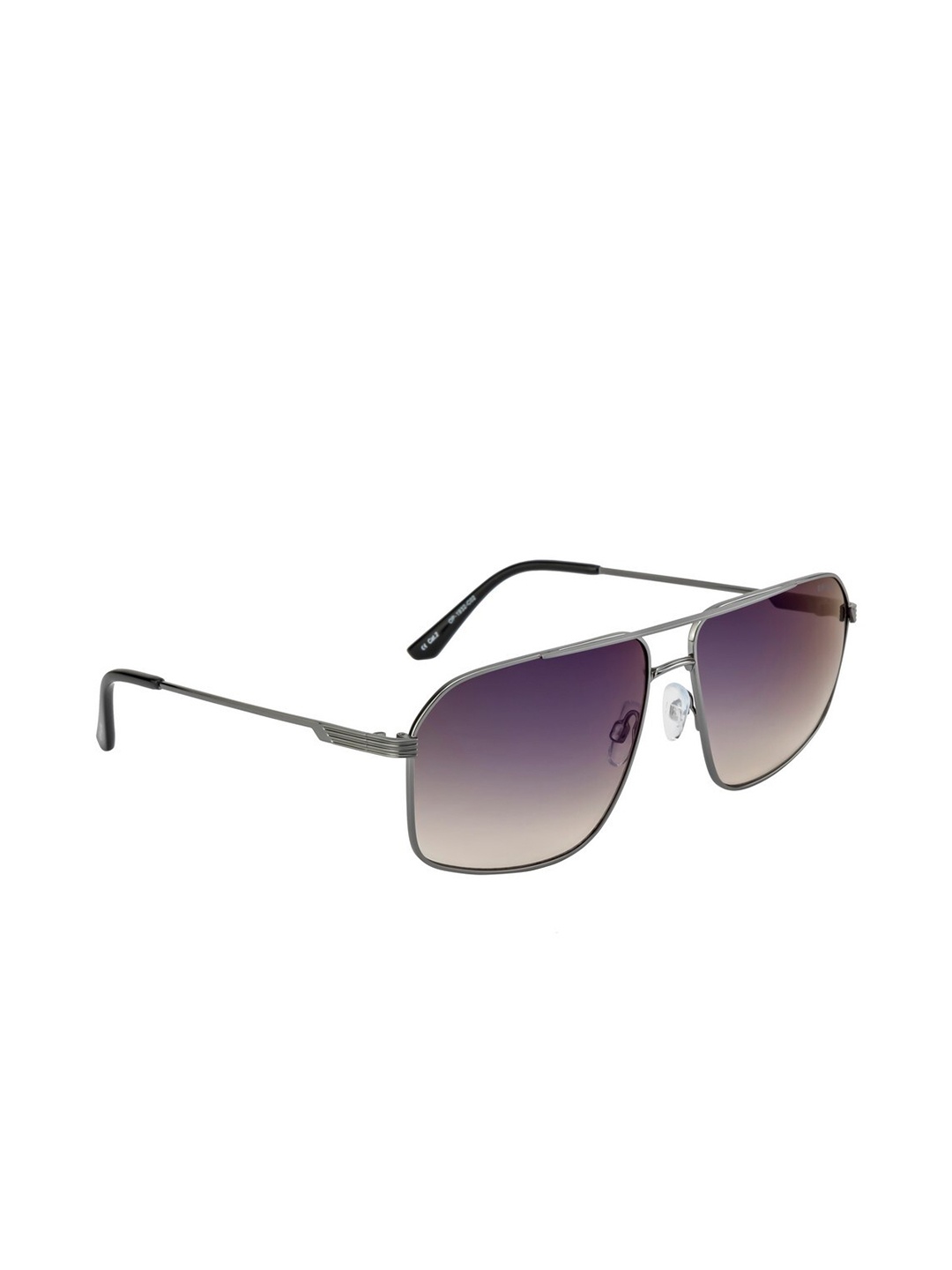 

OPIUM Men Green Lens & Gunmetal-Toned Square Sunglasses with UV Protected Lens, Brown