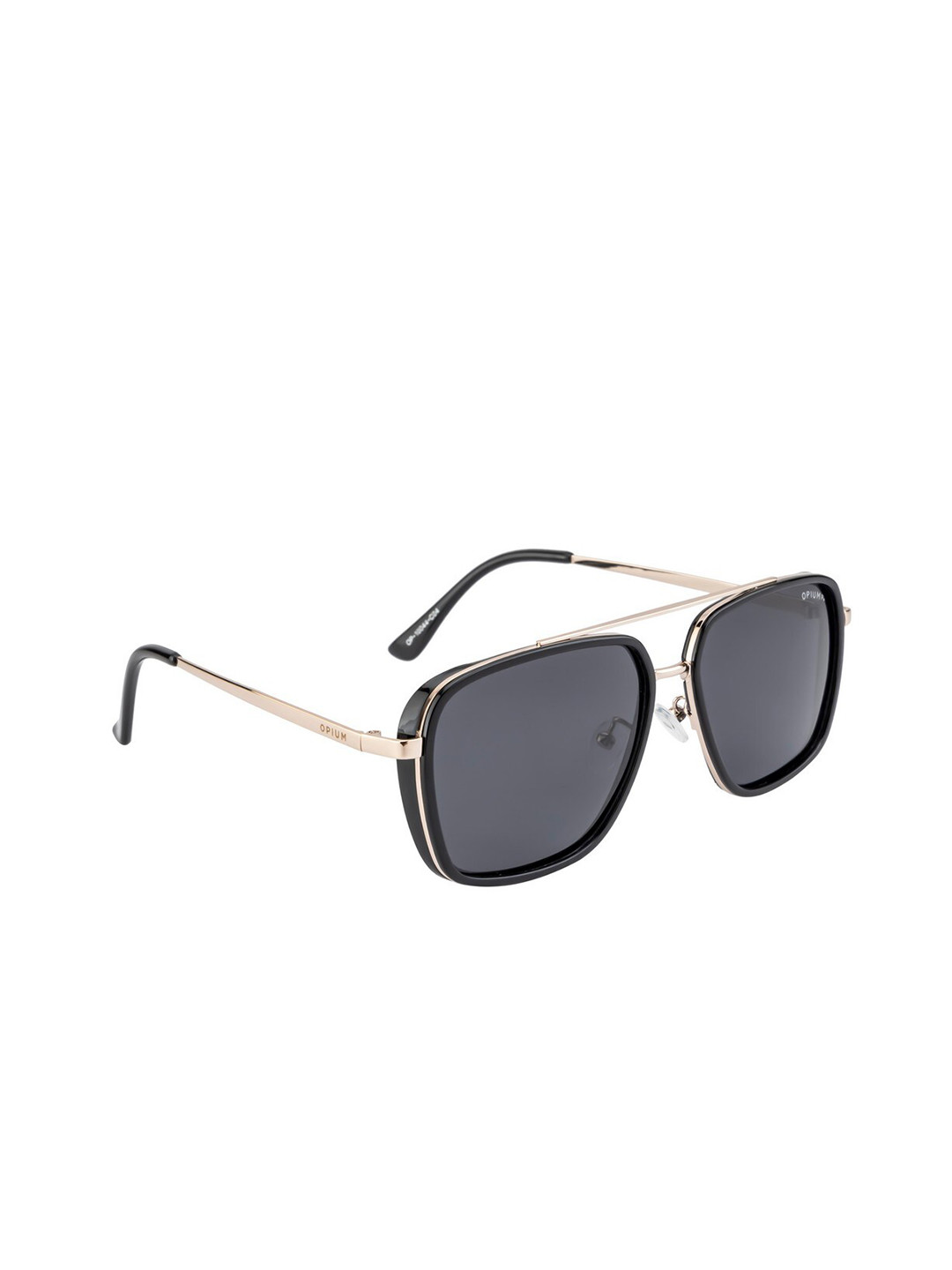 

OPIUM Men Grey Lens & Gold-Toned Square Sunglasses OP-10044-C04-Grey