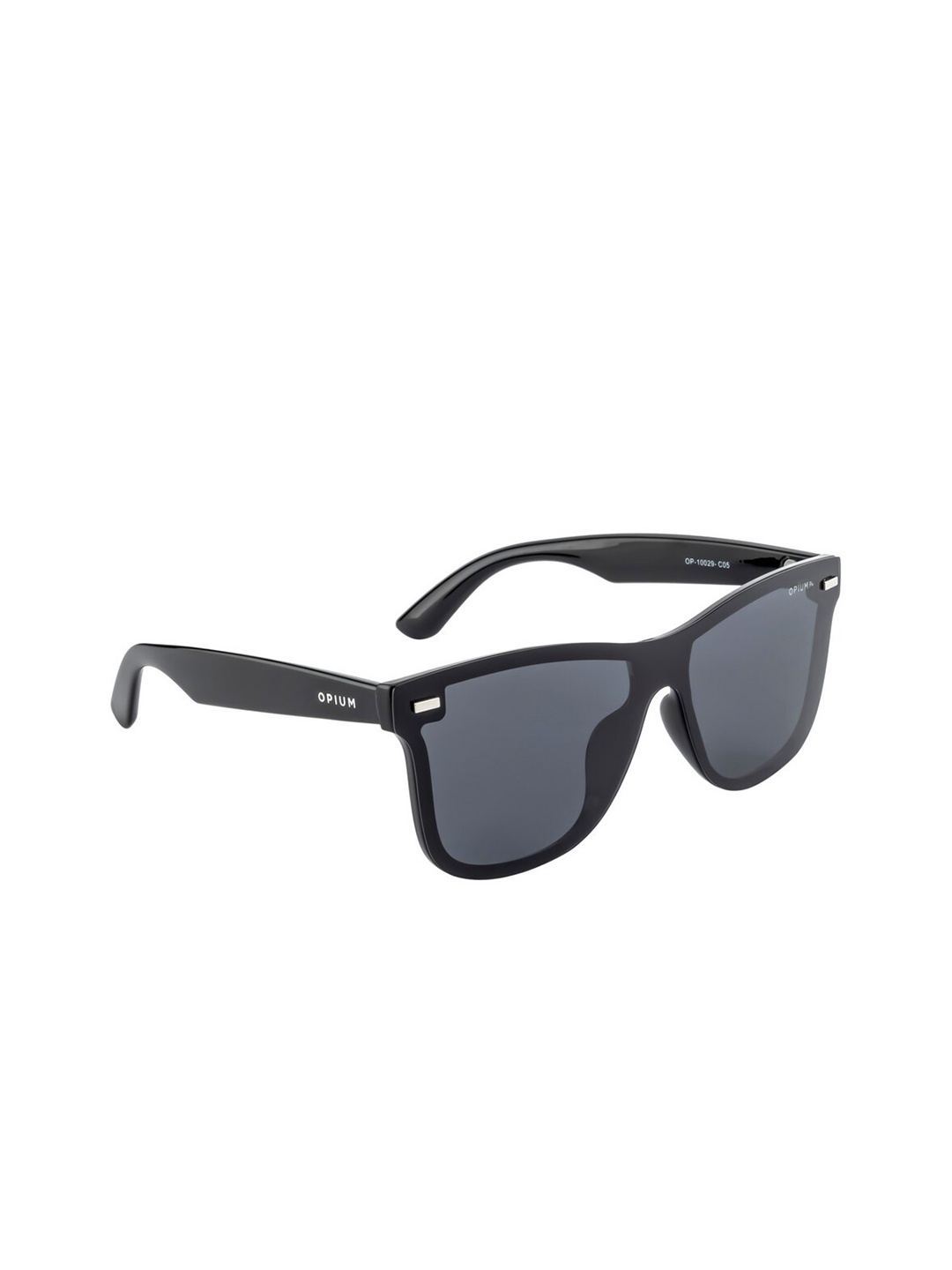 

OPIUM Men Grey Lens & Black Wayfarer Sunglasses with Polarised and UV Protected Lens