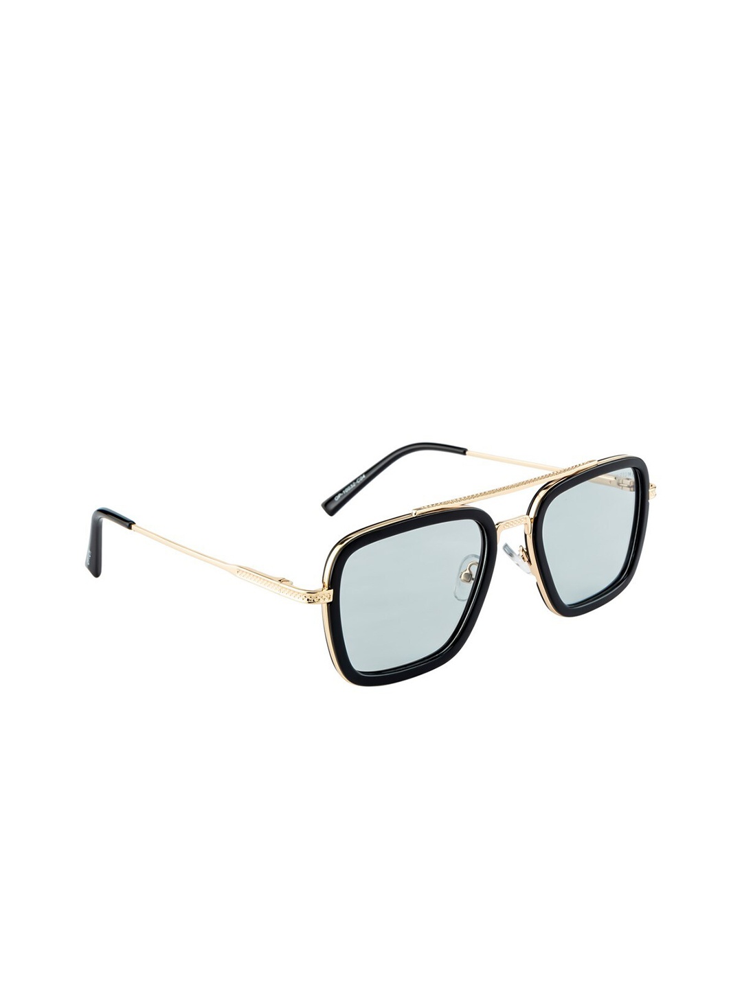 

OPIUM Men Grey Lens & Gold-Toned Square Polarised and UV Protected Lens OP-10032-C04