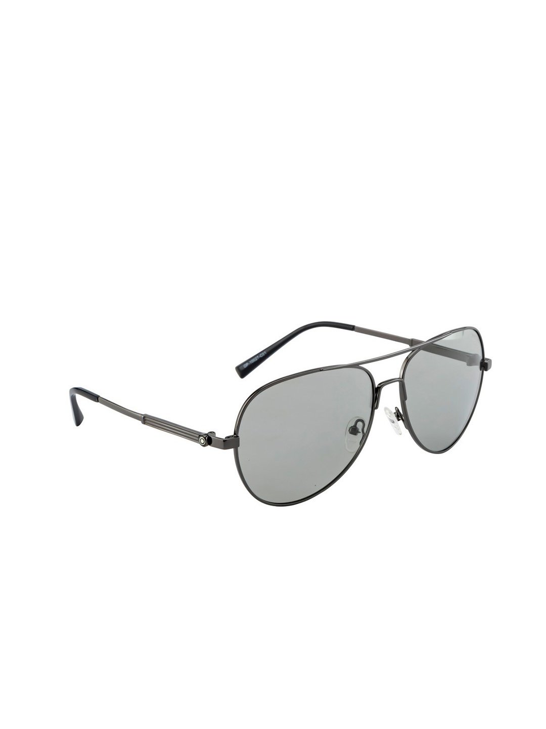 

OPIUM Men Grey Lens & Black Aviator Sunglasses with Polarised and UV Protected Lens