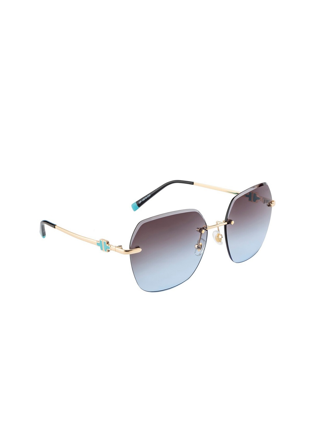 

OPIUM Women Grey Lens & Silver-Toned Square Sunglasses with UV Protected Lens