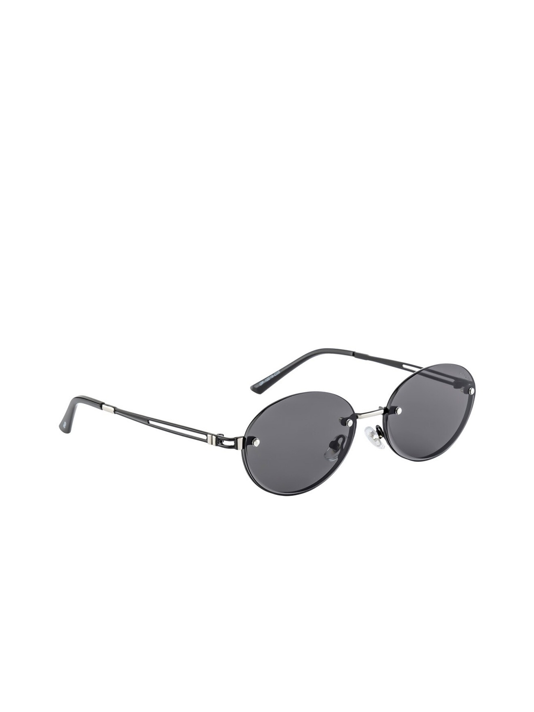 

OPIUM Women Grey Lens & Silver-Toned Round Sunglasses with UV Protected Lens