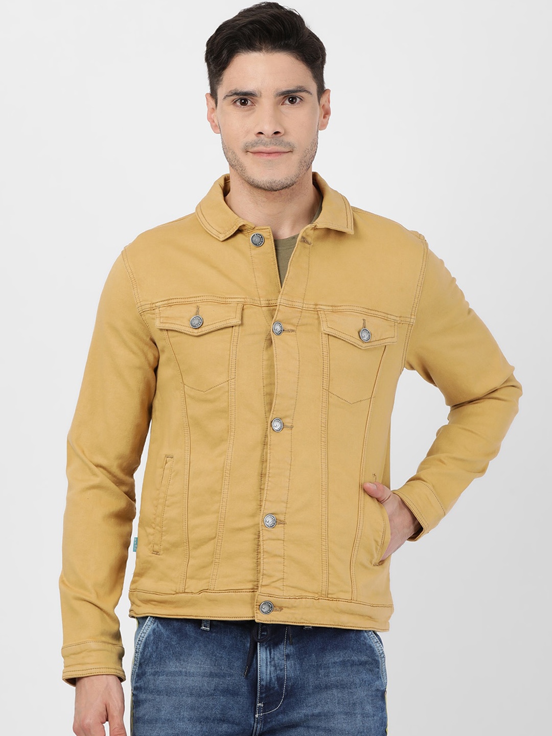 

Llak Jeans Men Khaki Tailored Jacket