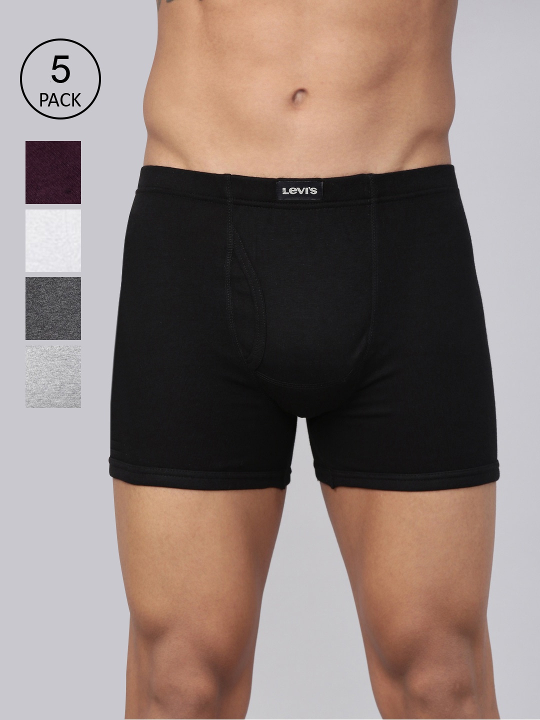 

Levis Men Pack Of 5 Assorted Trunks #010-BOXER BRIEF-ASST-P5, Multi