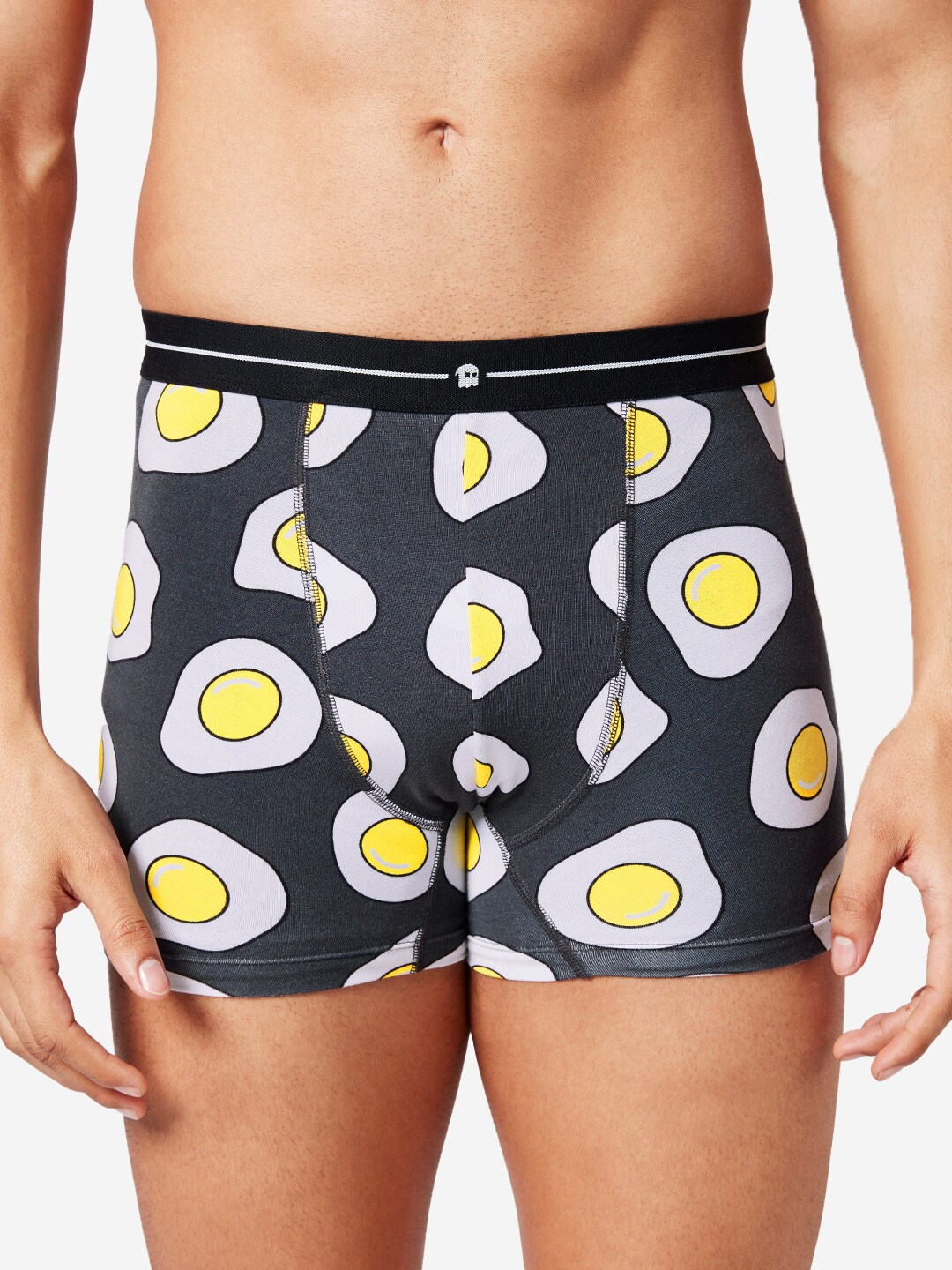 

The Souled Store Men Grey Printed Trunk