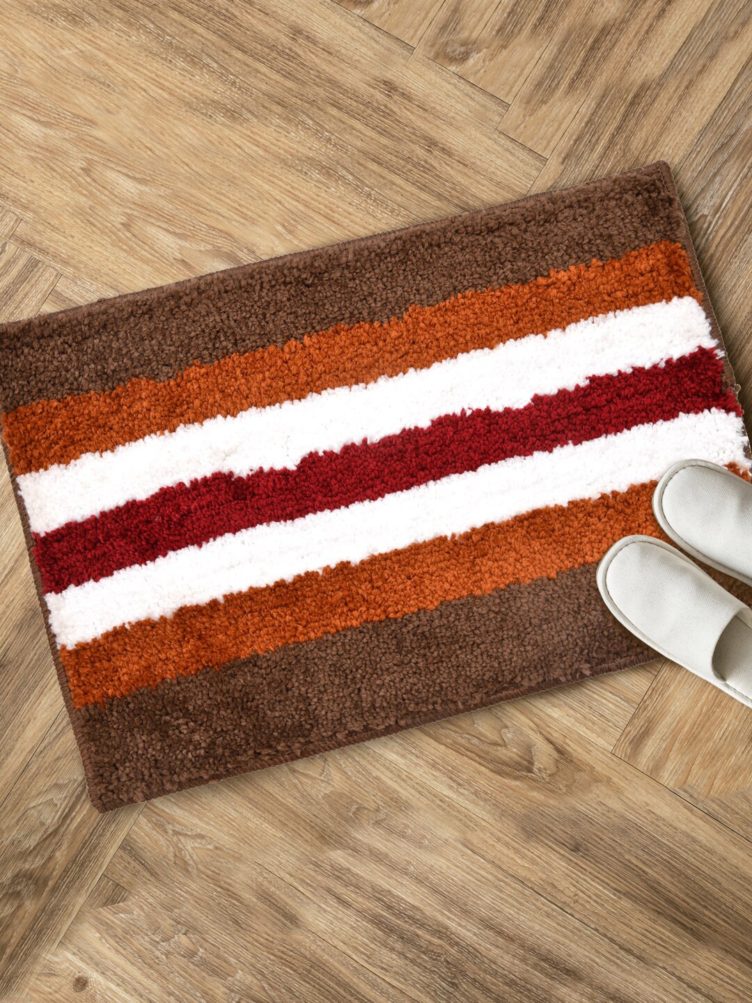 

Clasiko Brown Striped Anti-Skid Doormat