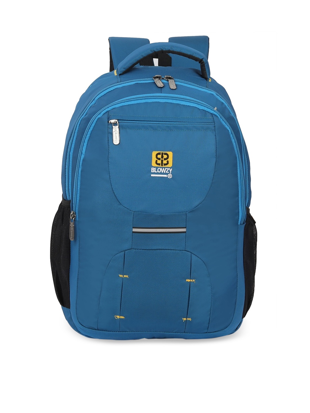 

Blowzy Bags Unisex Blue & Black Backpack with Hip Strap