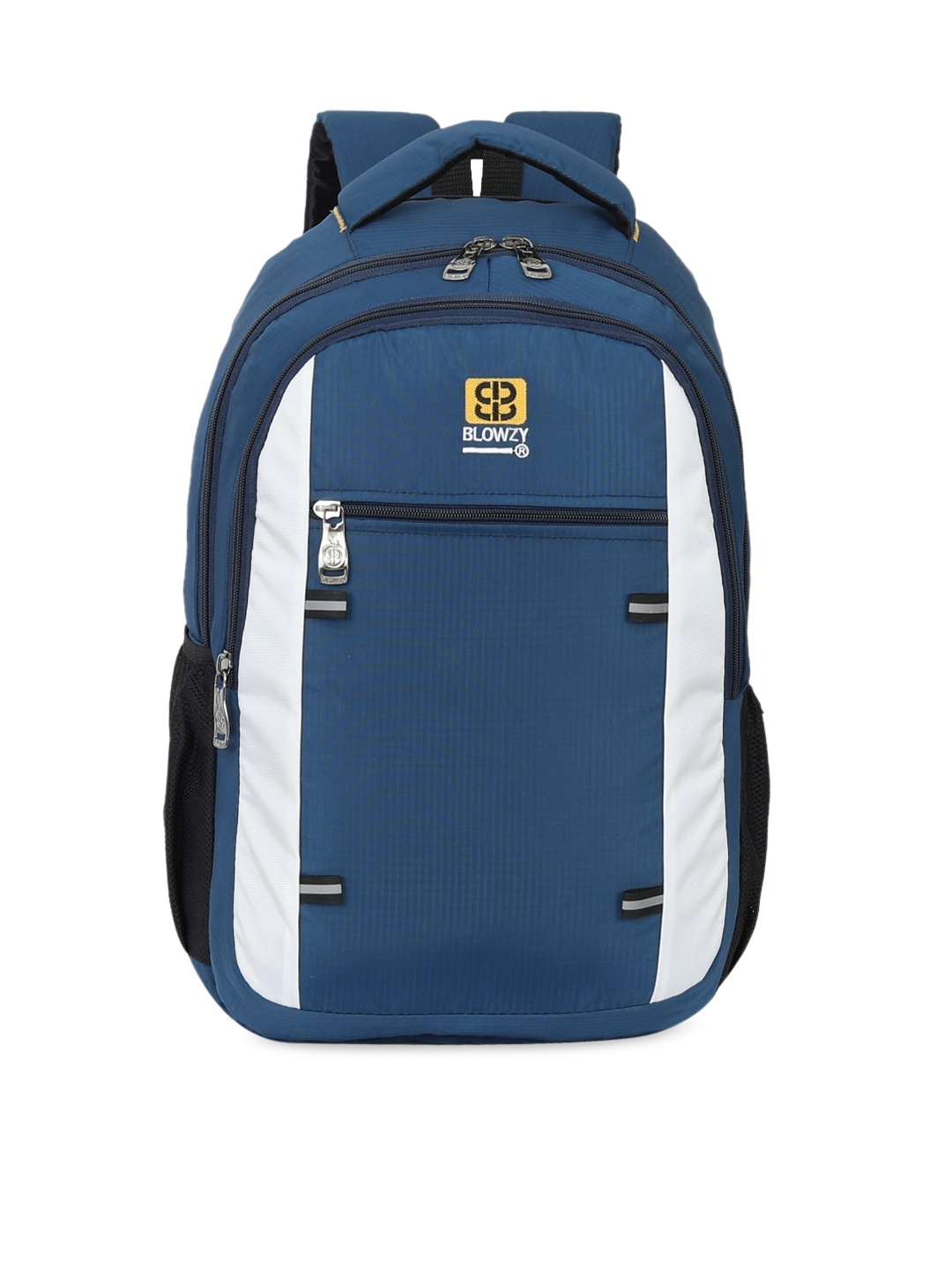 

Blowzy Bags Unisex Navy Blue & Black Backpack with Hip Strap