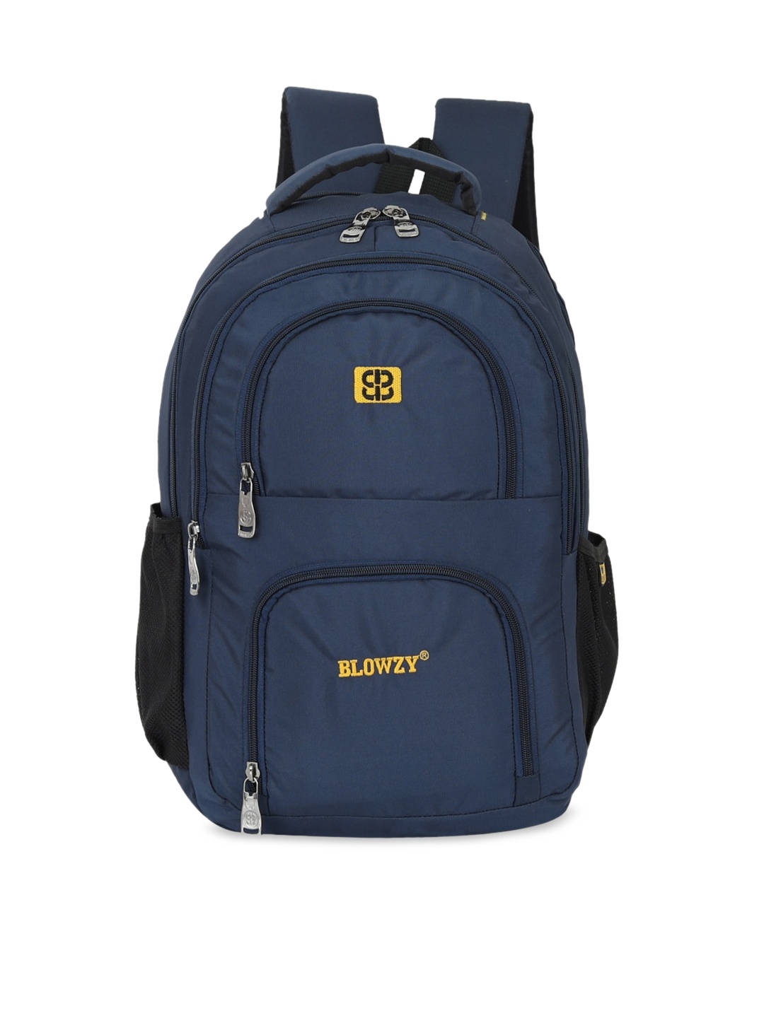 

Blowzy Bags Unisex Blue & Black Backpack with Hip Strap
