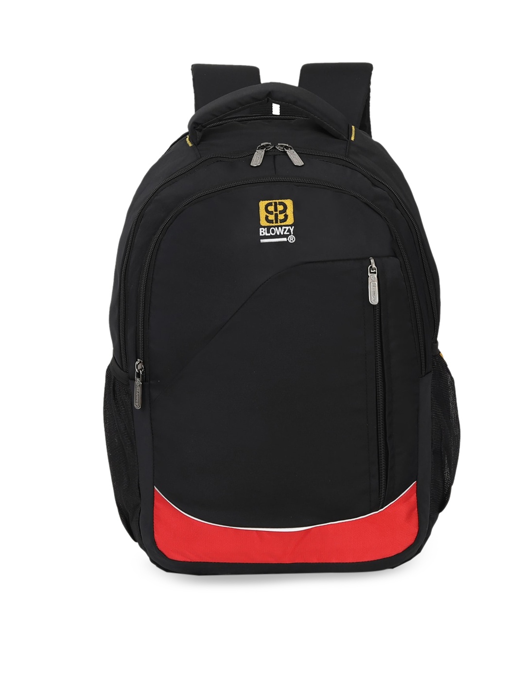 

Blowzy Bags Unisex Black & Red Backpack with Hip Strap