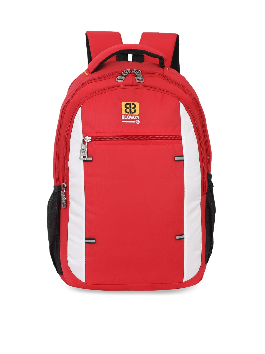 

Blowzy Bags Unisex Red & Black Backpack with Hip Strap