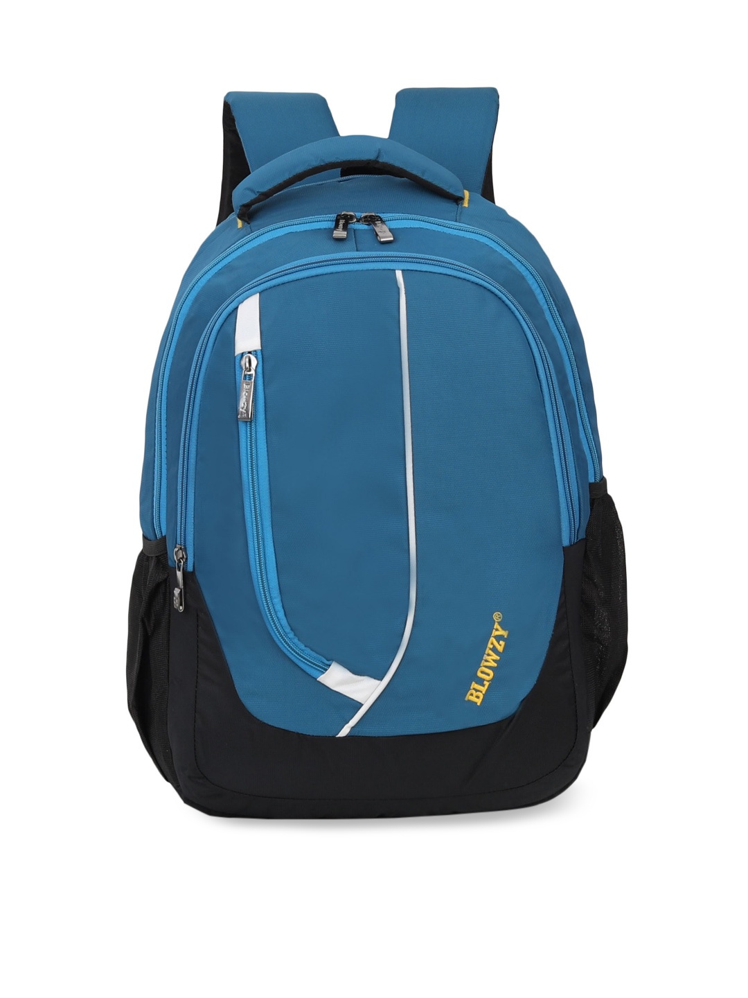 

Blowzy Bags Unisex Blue & Black Backpack with Hip Strap