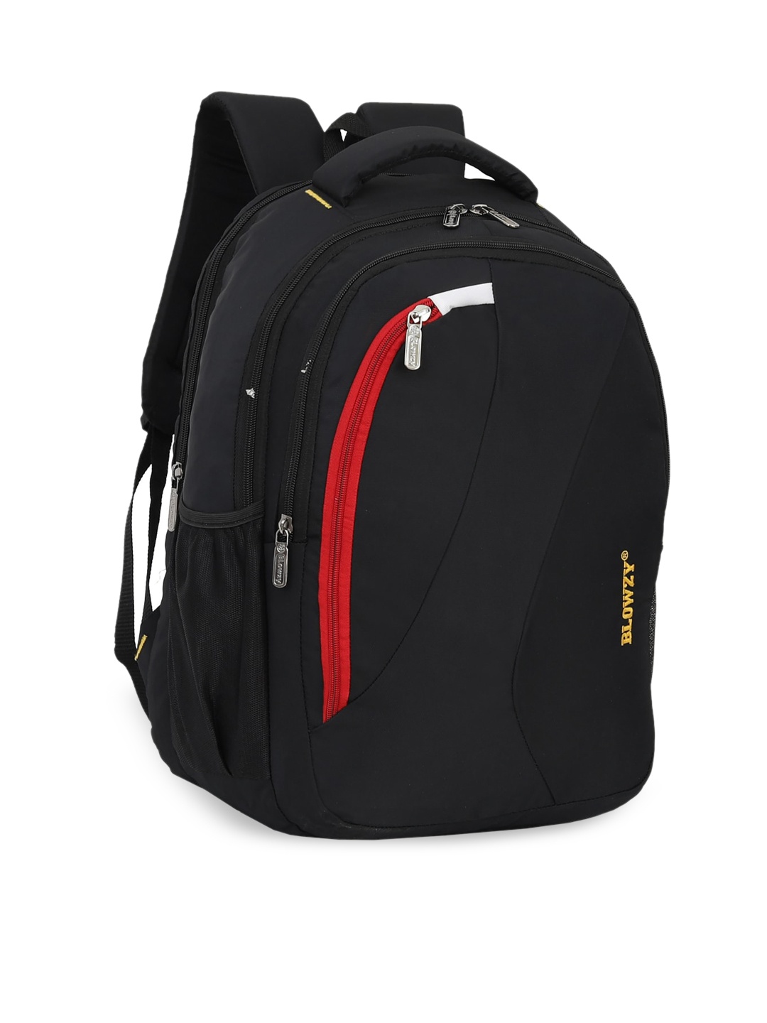 

Blowzy Bags Unisex Black & Red Backpack with Hip Strap
