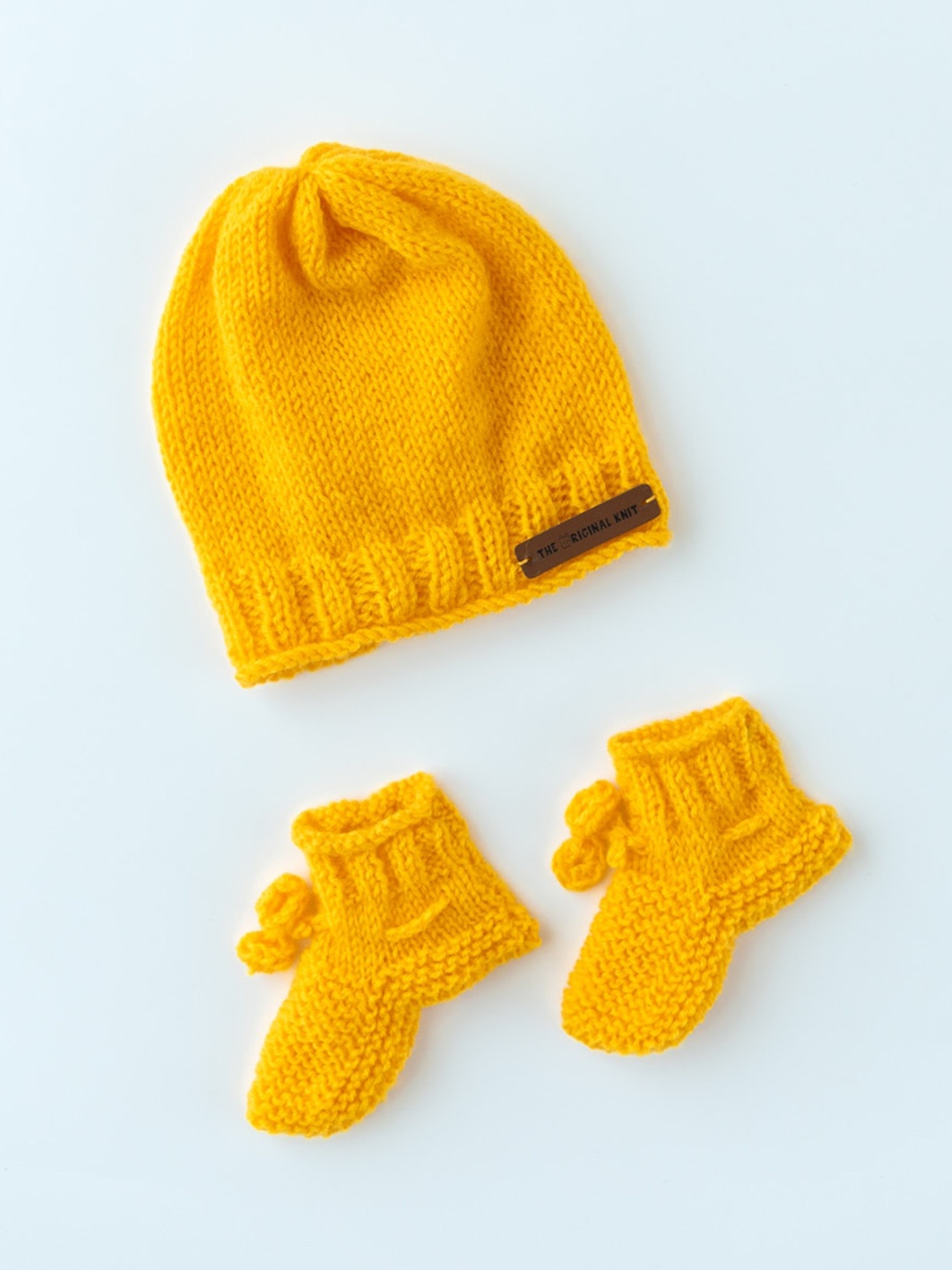 

The Original Knit Kids Yellow Beanie