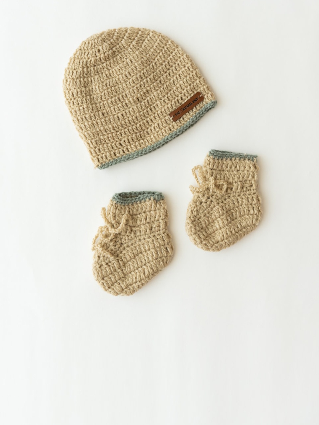 

The Original Knit Unisex Kids Beige & Grey Beanie