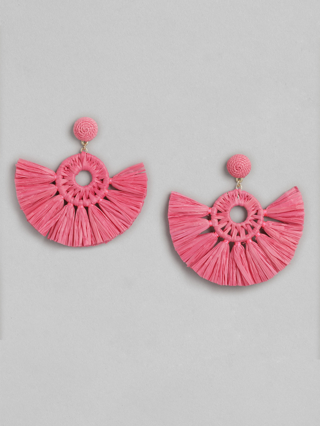 

Forever New Pink Crescent Shaped Drop Earrings
