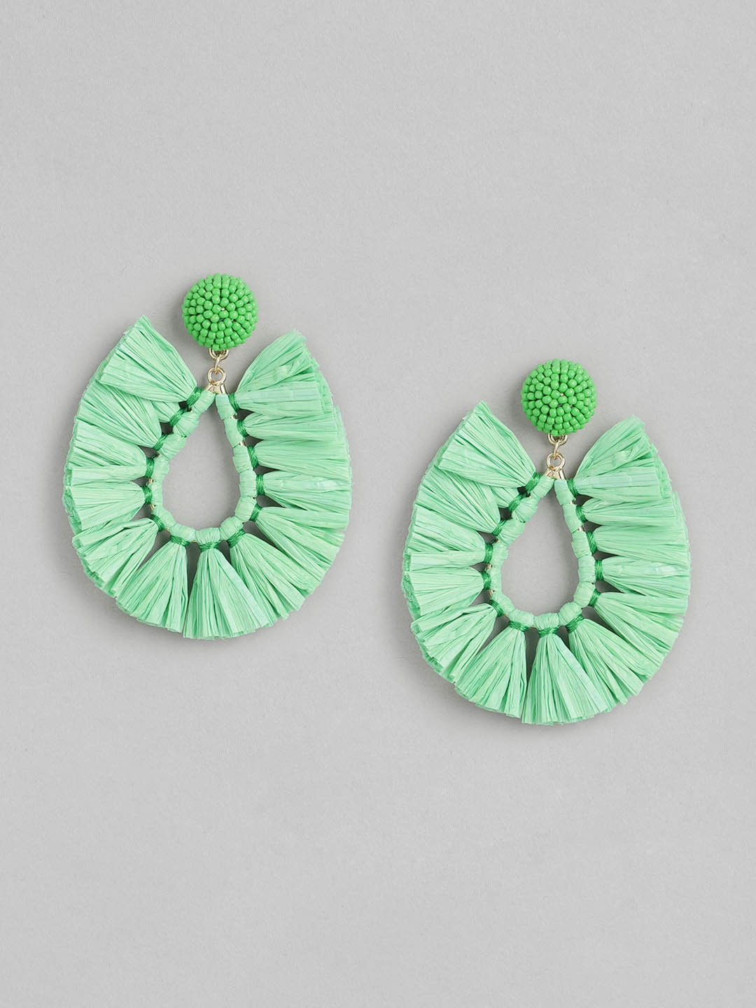 

Forever New Green Crescent Shaped Drop Earrings
